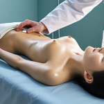 Acupuncture for Pain Relief**

"A serene acupuncture clinic, a fully clothed patient lying comfortably on a treatment table, a licensed acupuncturist carefully placing needles, soft ambient light, professional setting, focus on relaxation and healing, safe for work, appropriate content, fully clothed, professional, perfect anatomy, natural proportions, high quality."

**