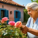 한방재활치료사 업무 사례를 바탕으로 한 연구 - **Prompt:** "A heartwarming and realistic image of an elderly Portuguese woman, in her late 70s, wit...